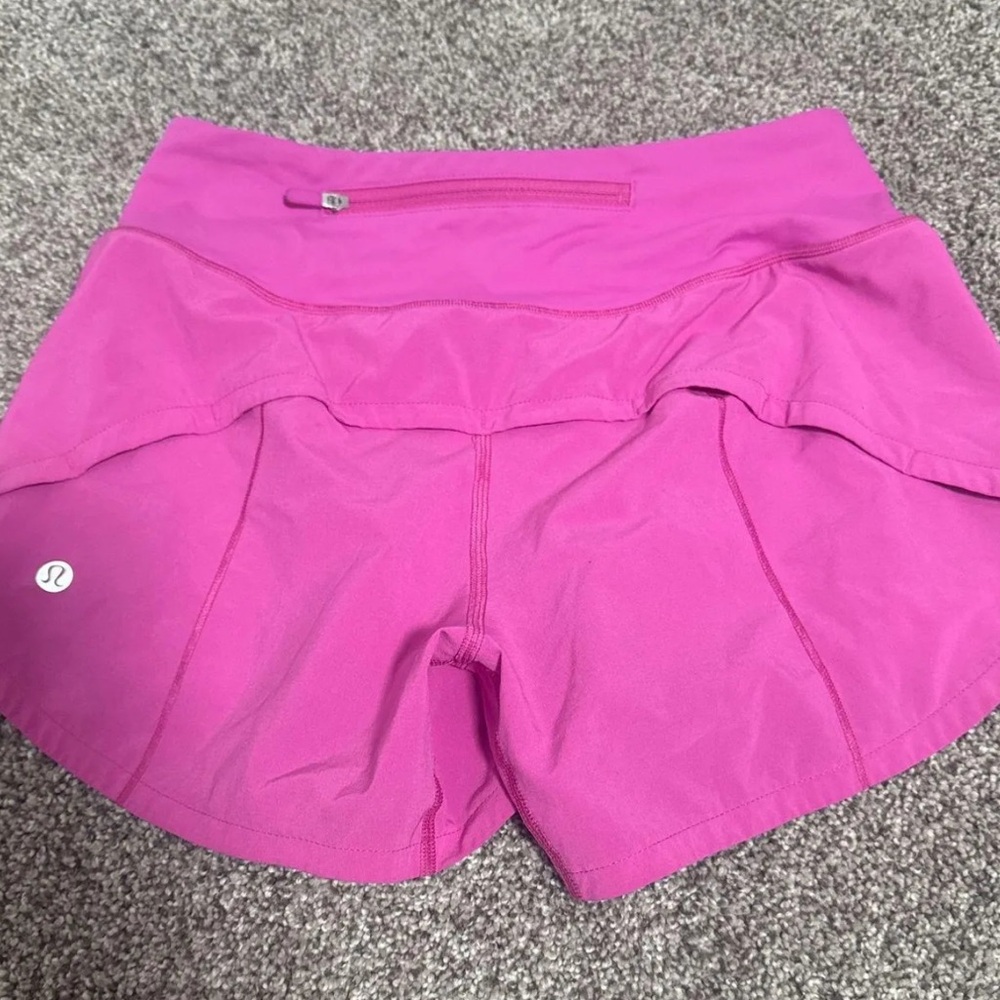 Sonic Pink lululemon athletics shorts size 2 4” - Picture 2 of 3